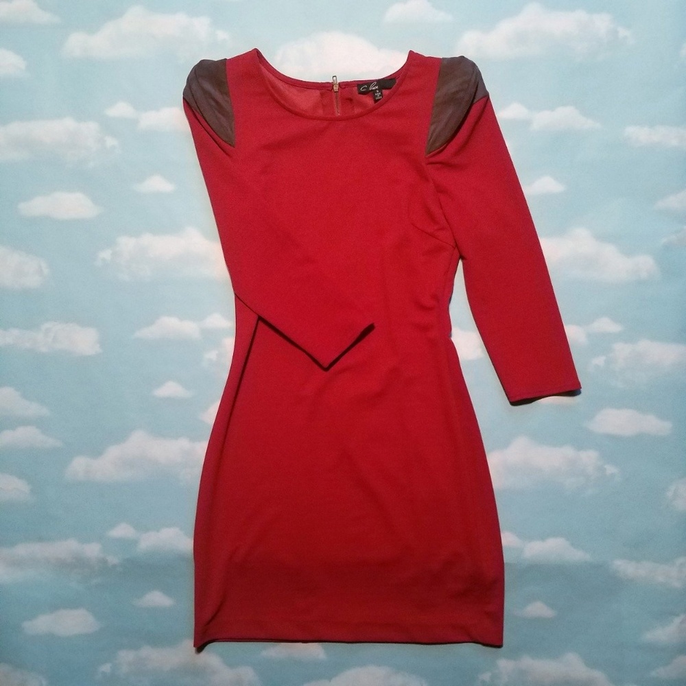 Structured Orange Dress - image 1